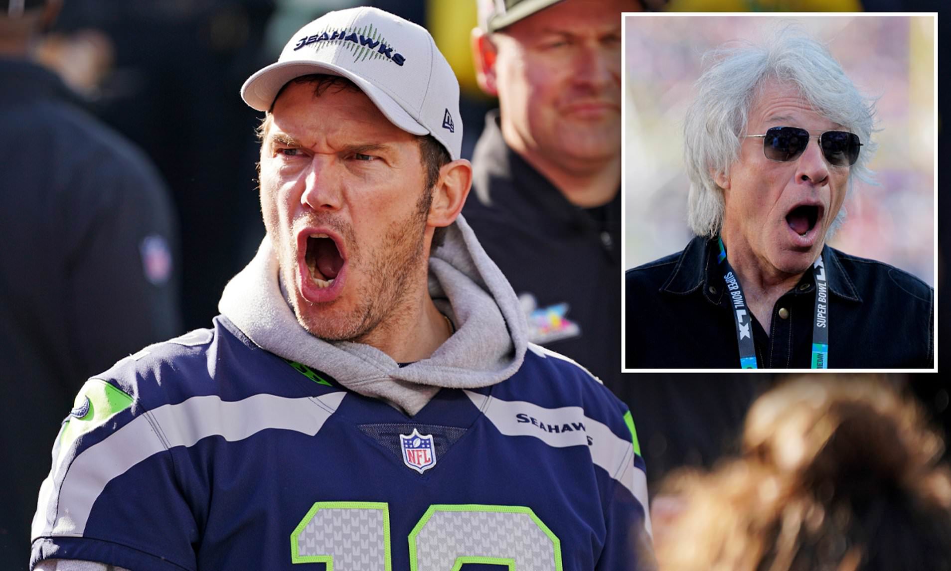Pratt Out-Rocks Bon Jovi in Super Bowl LX Intro Clash