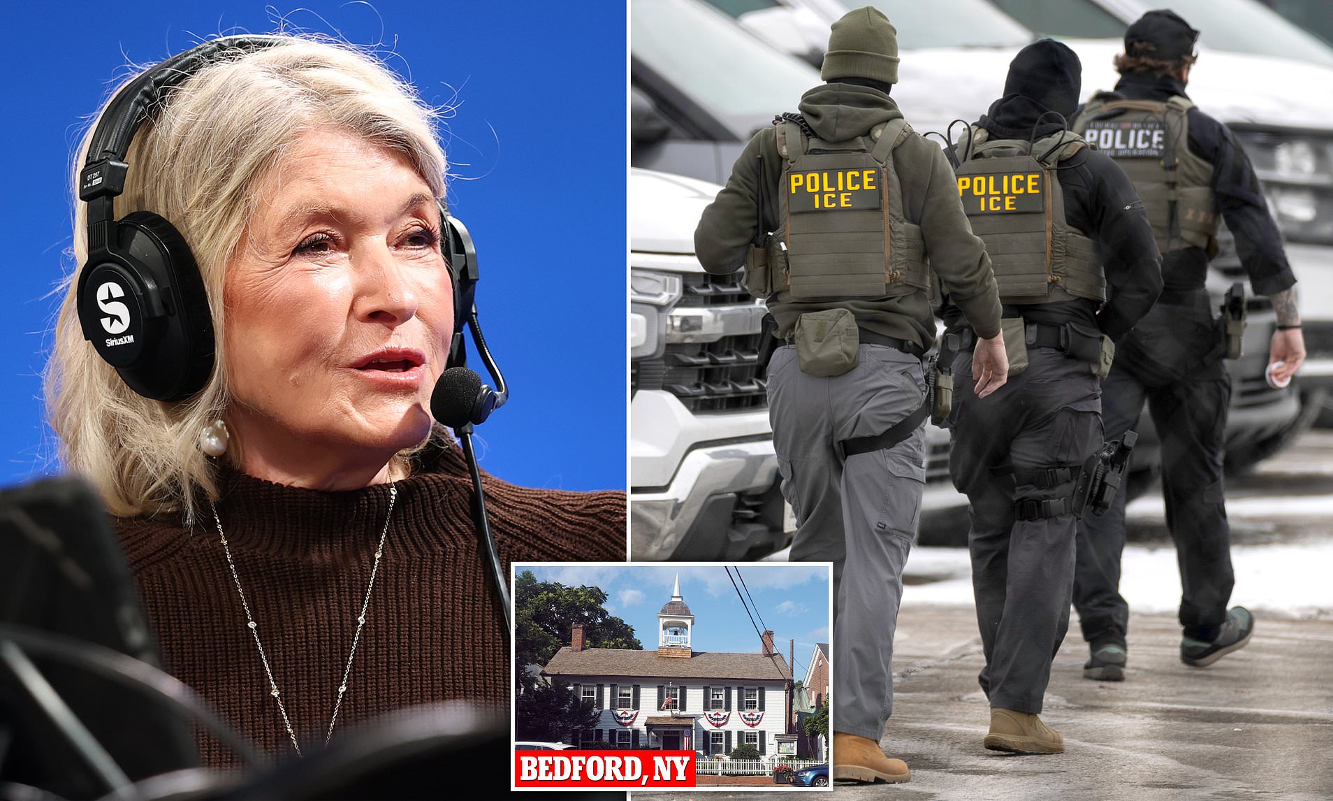 ICE Raid’s Grim Shadow on Martha Stewart’s Suburb