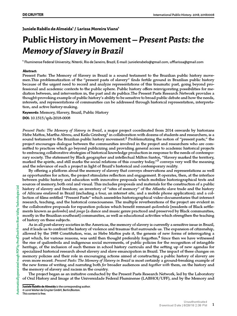 UN Slavery Resolution: From Memory to Repair