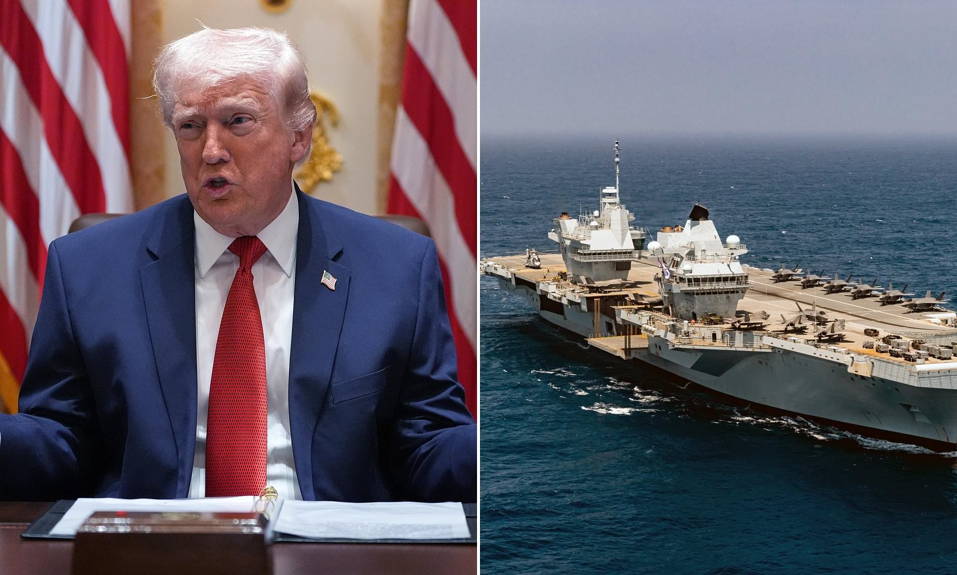 Trump Mocks UK Carrier: “Don’t Bother”