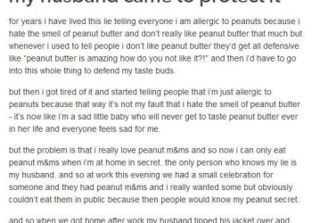 ‘He gave me biscuit and peanut burger, laid me down, and…’