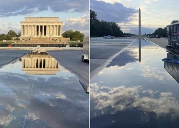 Trump reveals new reflecting pool with breathtaking Lincoln Memorial views