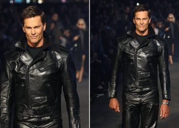 Tom Brady Shines Like a Model at Gucci Show