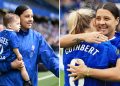 Sam Kerr’s emotional farewell as Matildas star departs Chelsea in record fashion